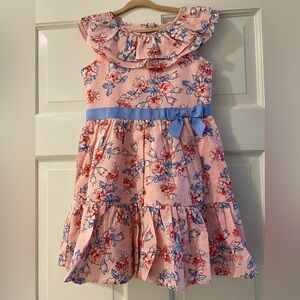 NWT Jamie and jack girls pink floral dress 5t